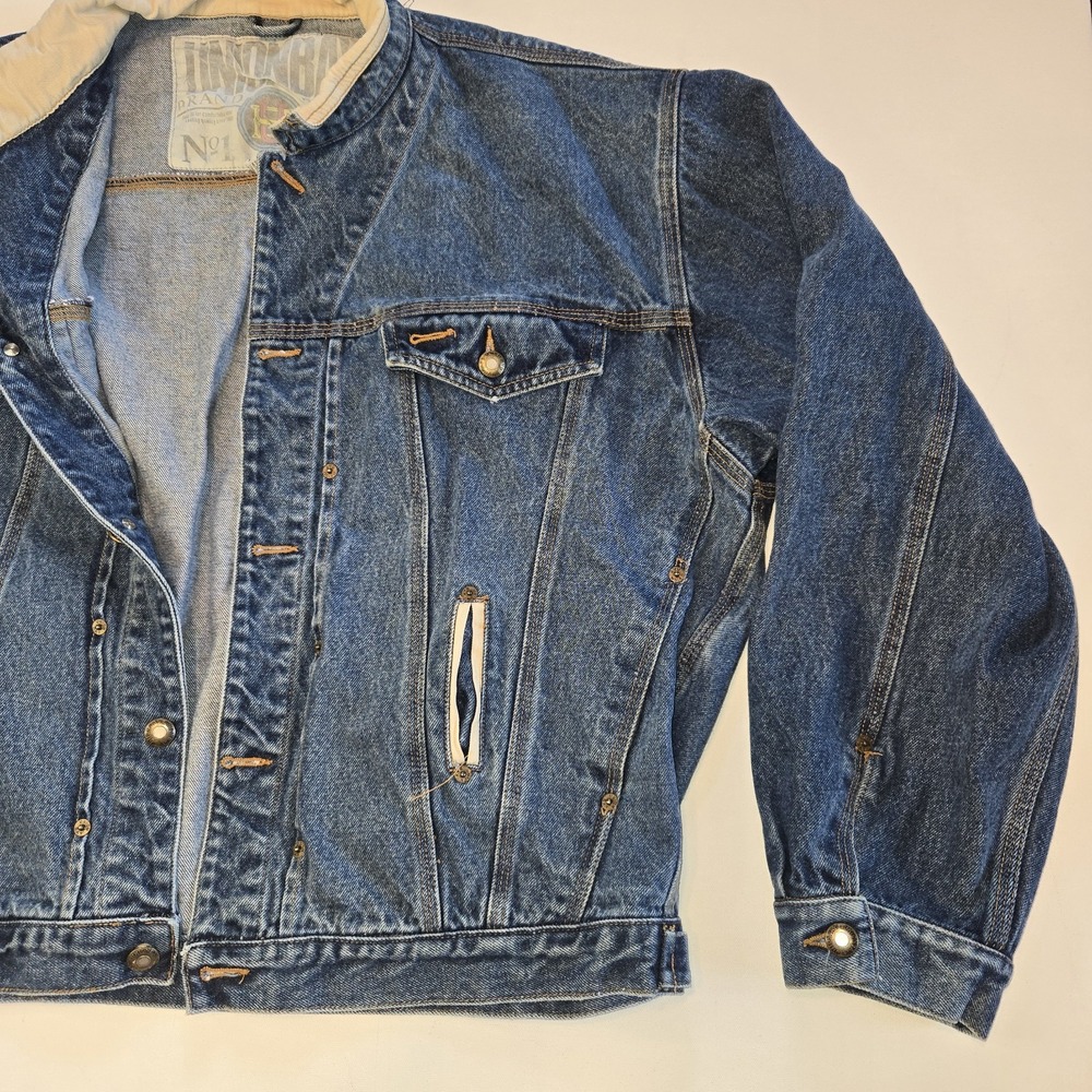 Union‎ Bay Vintage Denim Blue Jean Jacket Size XL - Picture 4 of 9
